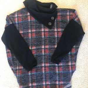 Filly flair plaid thin sweater